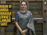 When Maharani of Baroda stunned in a Kalamkari saree with an Afghan hasli
