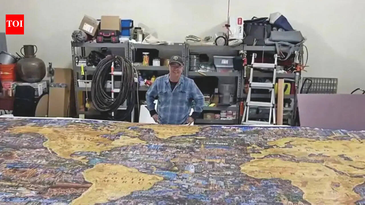 Believe it or not:  Grandpa conquered  the world with a 60,000 piece jigsaw