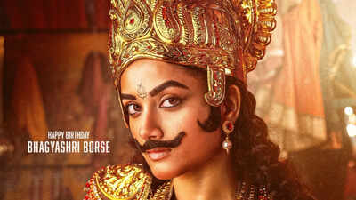 'Lenin': Bhagyashri Borse sports a royal warrior outfit and mustache in striking new poster of the Akhil Akkineni starrer