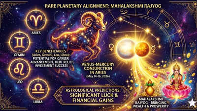 Mahalakshmi Rajyog 2026: Aries, Gemini, Leo and Libra set for financial gains from May 14