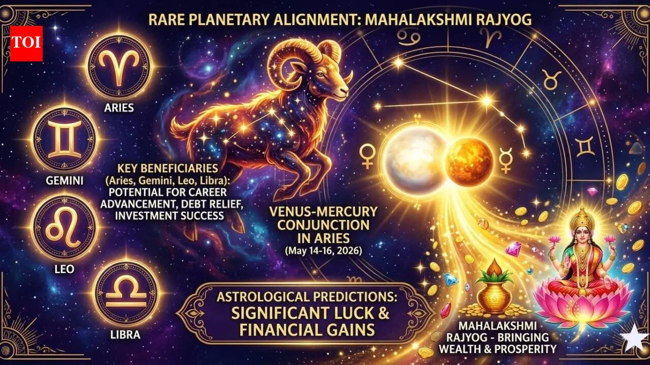 Mahalakshmi Rajyog 2026: Aries, Gemini, Leo and Libra set for financial gains from May 14