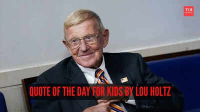 Quote of the day for kids by Lou Holtz: “Your talent determines what you can do. Your motivation determines how much you're willing to do. Your attitude determines how well you do it”
