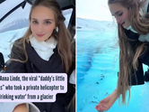 Who is Anna Linde, the viral &ldquo;daddy&rsquo;s little princess&rdquo; who took a private helicopter to fetch 'drinking water' from a glacier
