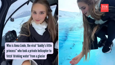 Who is Anna Linde, the viral “daddy's little princess” who took a private helicopter to fetch 'drinking water' from a glacier