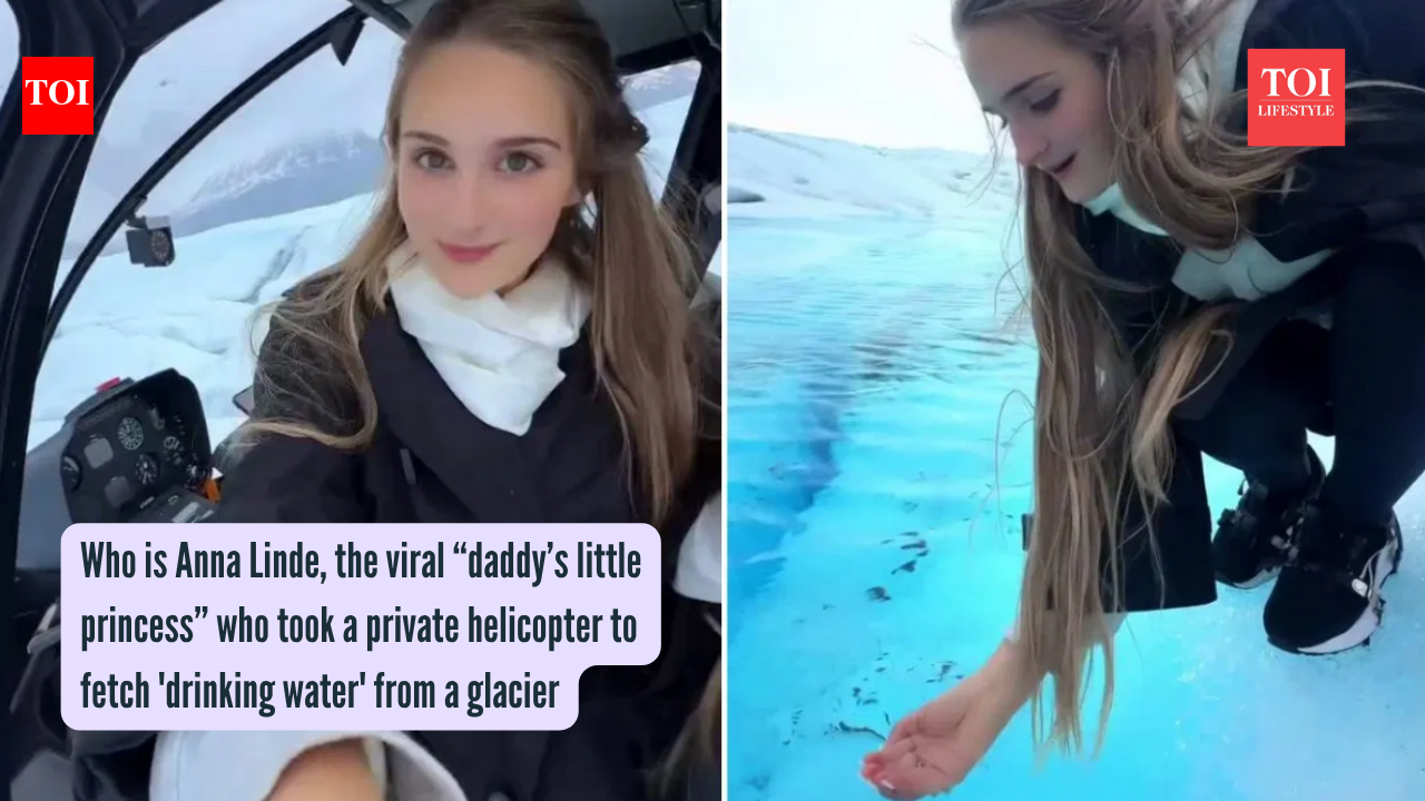 Who is Anna Linde, the viral “daddy’s little princess” who took a private helicopter to fetch 'drinking water' from a glacier