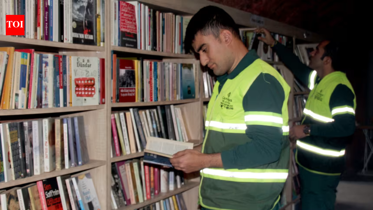 Trash to treasure: Garbage workers created a 40,000-book library from books people threw away