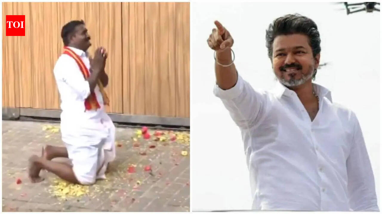 Emotional Thapalathy Vijay's fan breaks down as he offers prayers outside his Chennai residence: 'He will definitely become CM'