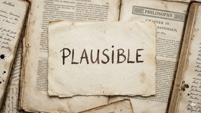 Word of the day: Plausible