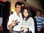 Javed Jaffrey with wife