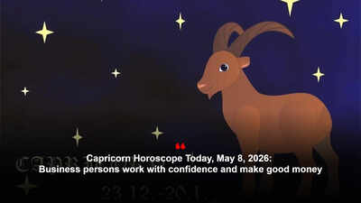 Capricorn Horoscope Today, May 8, 2026: Business persons work with confidence and make good money – The Times of India