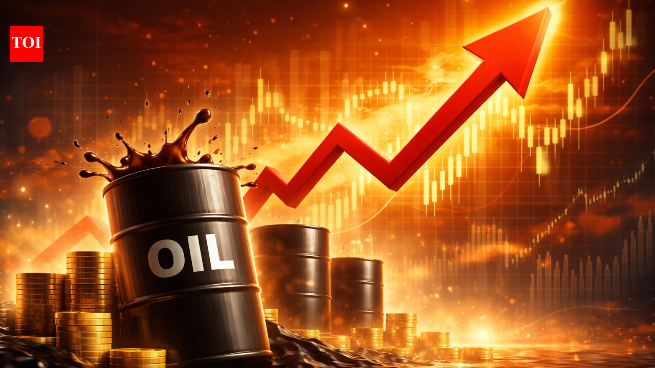 Oil prices jump as US-Iran tensions intensify; Brent crude stays beyond 0, WTI up 3% – The Times of India