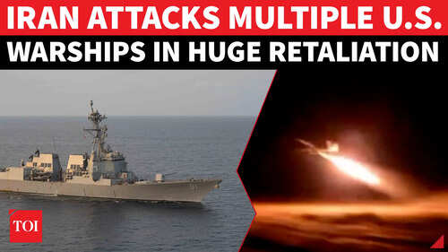 Iran Navy Attacks 3 U.S Warships; Missile Hellfire In Hormuz Unleashed To Avenge Bandar Abbas Strike
