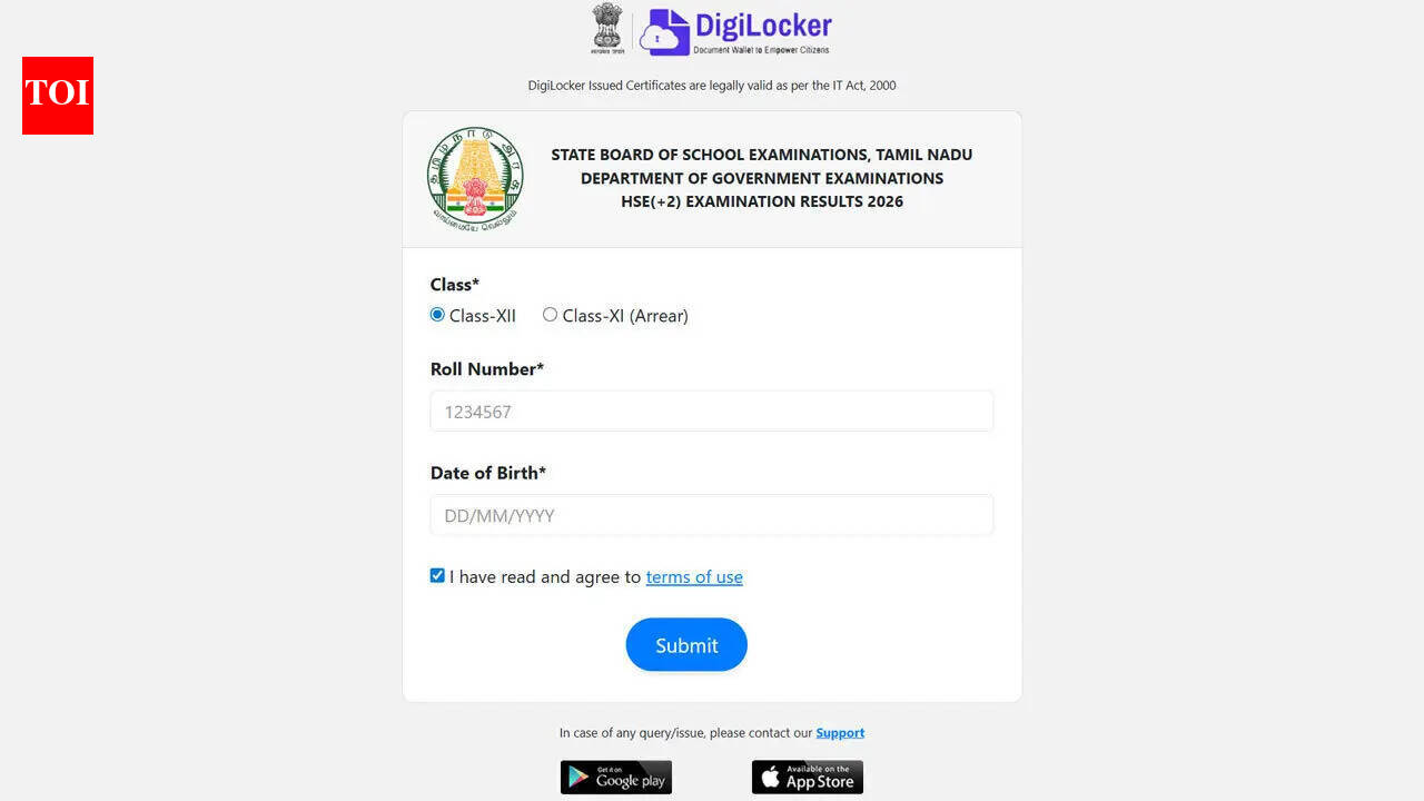TN 12th Result 2026: Official websites crash after result declaration; here is how students can check scores on DigiLocker