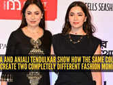Anjali and Sara Tendulkar just proved black outfits work for every generation