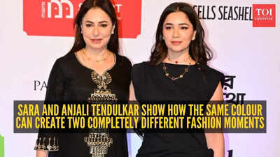 Anjali and Sara Tendulkar just proved black outfits work for every generation