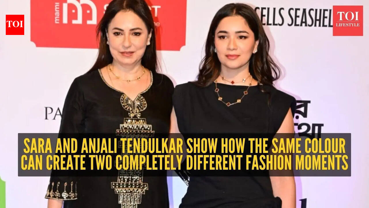 Anjali and Sara Tendulkar just proved black outfits work for every generation