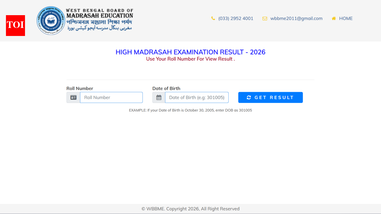 पश्चिम बंगाल बोर्ड हाई मदरसा, आलिम, फाजिल परिणाम 2026 wbbme.org पर जारी: स्कोरकार्ड डाउनलोड करने के लिए सीधा लिंक यहां