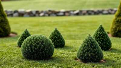 The 'woven' border: The pro secret to planting small evergreens for a designer look