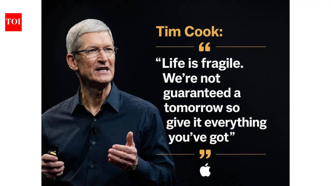 Quote of the day by Tim Cook: “Life is fragile. We're not guaranteed a tomorrow so give it everything you've got”
