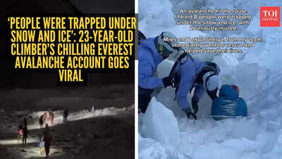 'People were trapped under snow and ice': 23-year-old climber's chilling Everest avalanche account goes viral