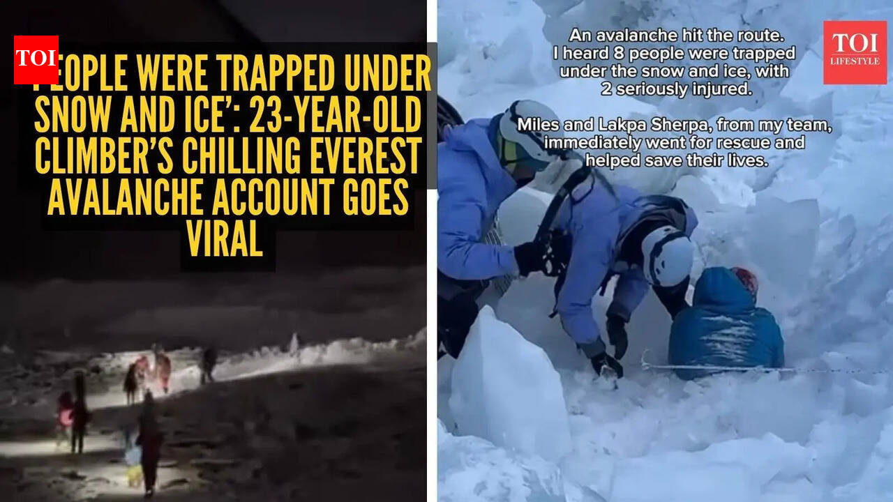 ‘People were trapped under snow and ice’: 23-year-old climber’s chilling Everest avalanche account goes viral