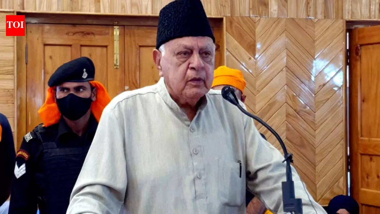 SIT files charge-sheet against man accused of bid on Farooq Abdullah’s life | India News – The Times of India