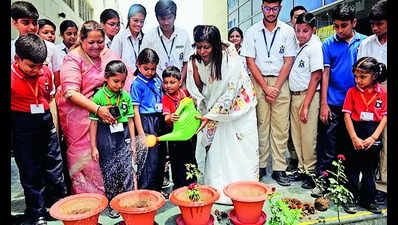 Tribhuvan School honors founder with special hybrid rose unveiling