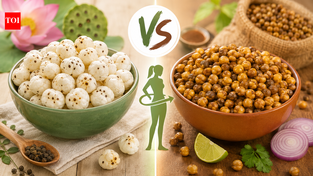 Makhana vs roasted chana: Which is healthier and better for weight loss?