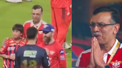 Sanjiv Goenka wins hearts with humble gesture while waiting to meet Virat Kohli – Watch | Cricket News – The Times of India