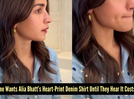 The internet fell hard for Alia Bhatt&rsquo;s heart-print denim shirt until they saw the price tag