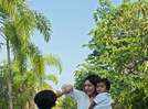 Actor Manoshi Sengupta shoots with her daughter Adriya and son Adhyay for Mother's Day