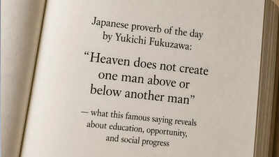 Japanese proverb of the day by Yukichi Fukuzawa: “Heaven does not create one man above or below another man” — what this famous saying reveals about education, opportunity, and social progress