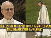 Pope Leo XIV swaps papal shoes for Nike sneakers