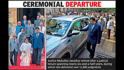 Justice Jawalkar retires after over 11k rulings, gets emotional farewell