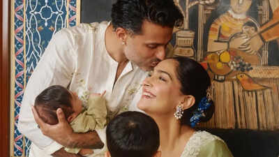 Sonam Kapoor, Anand Ahuja announce name of second child with adorable PICS, here's what Rudralokh means
