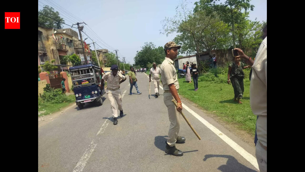 2 home guards hurt as squatters resist eviction drive near airport