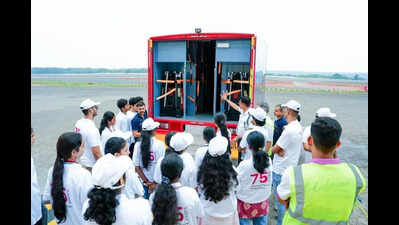 Mangaluru airport hosts II PUC toppers for behind-the-scenes aviation visit