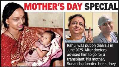 Rebirth for Nagpur man as 63-yr-old mom donates kidney to give him new lease of life