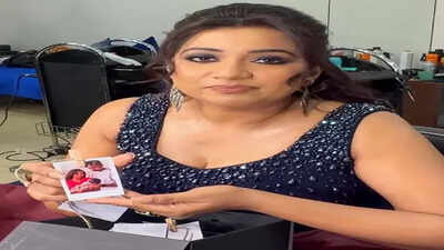Shreya Ghoshal gets emotional as team surprises her with son Devyaan's photos on Mother's Day