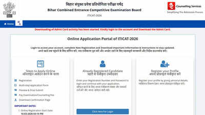 BCECEB issues Bihar ITI CAT 2026 admit card for over 33,000 admission seats; download here – The Times of India