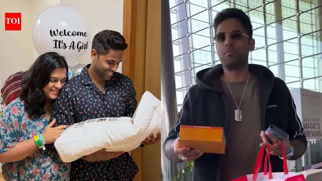 'Yeh lo ... ': New dad Suryakumar Yadav distributes sweets before RCB clash
