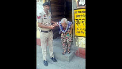 In Sonipat, cops step in to help elderly, specially-abled voters