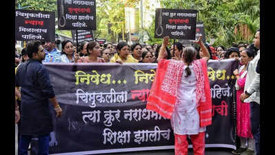 Hundreds seek justice for 3-year-old Nasrapur rape, murder victim