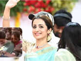 Trisha gets mobbed while leaving Vijay's oath ceremony - Video