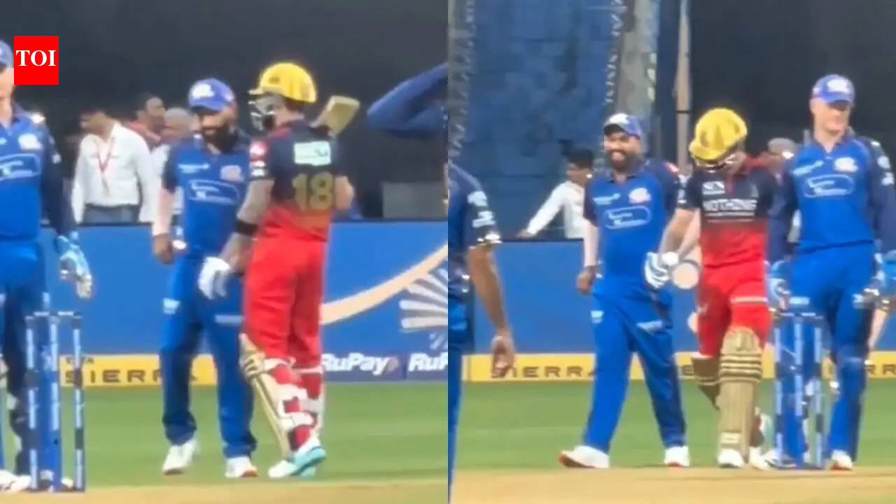 Kohli cracks Rohit up during RCB vs MI Clash — Watch