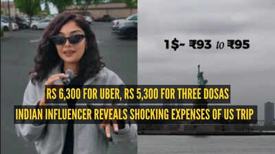 Rs 6,300 for Uber, Rs 5,300 for three Dosas: Indian influencer reveals how US trip gave her financial anxiety