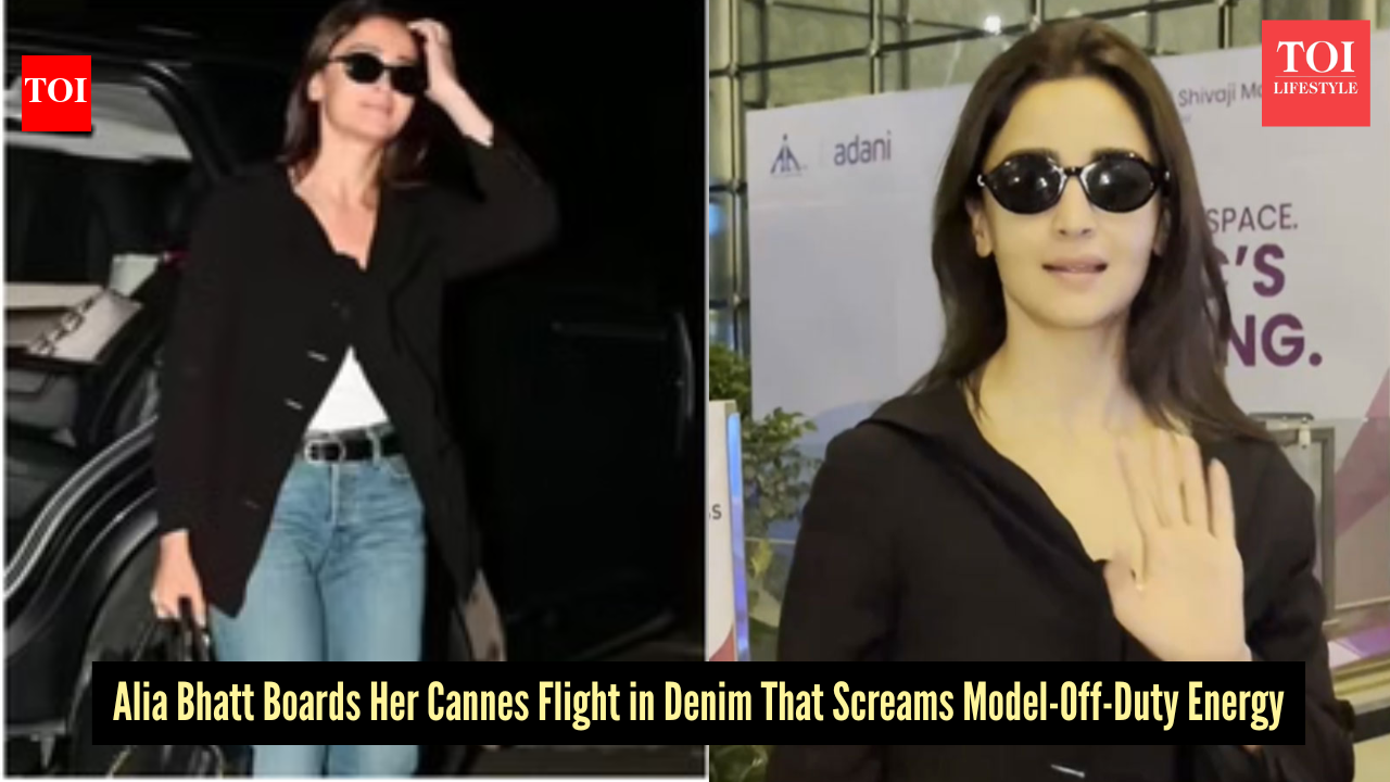 Alia Bhatt leaves for the Cannes Film Festival in denim so sharp that it deserves its own premiere
