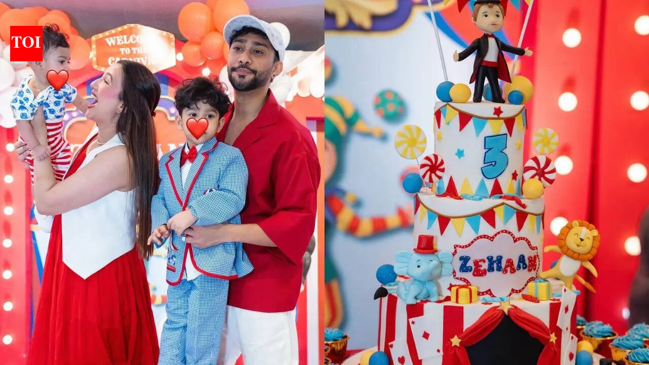 Gauahar Khan shares a glimpse into son Zehaan’s circus-themed birthday; see pics
