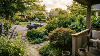  6-layered plantings for a softer, more private front yard