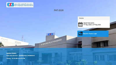 MP PAT 2026 preliminary answer key released objection window opens for candidates till May 14